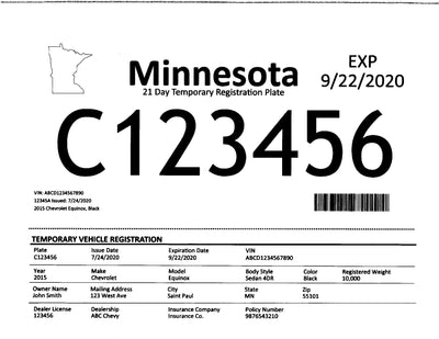 21 DAY/ 31 DAY / 60 DAY TEMP TAG PAPER