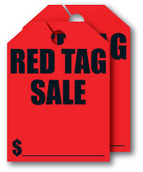 "Red Tag Sale" Car Hang Tags - Northland's Dealer Supply Store