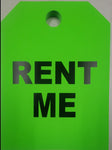 "Rent Me" Car Hang Tags