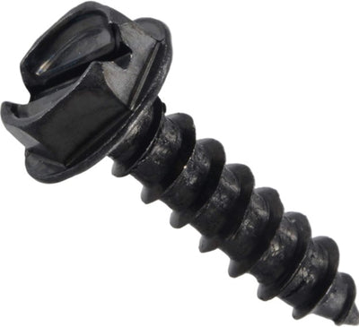 Hex Head License Plate Screws-BLACK