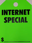"Internet Special" Car Hang Tags