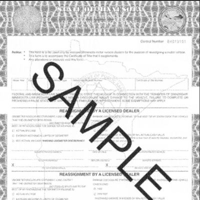 Minnesota Title Reassignment Forms