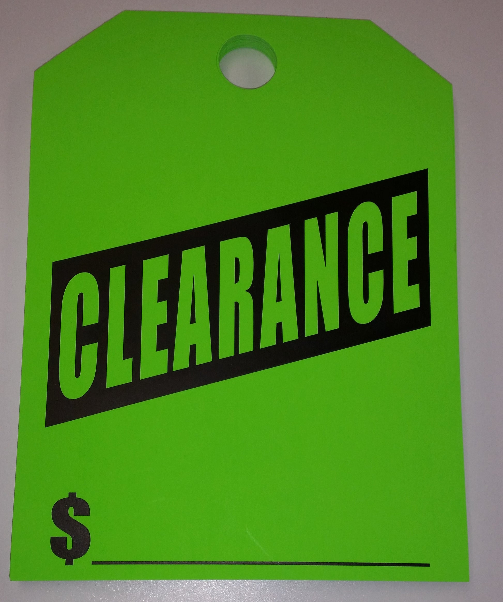 "Clearance" Car Hang Tags- On Sale Today Only - Northland's Dealer Supply Store 