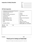20 Point Inspection & Safety Checklist - Northland's Dealer Supply Store 