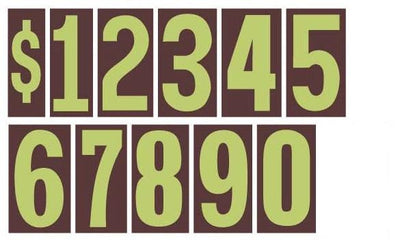 5 1/2' Numbers - Single - Northland's Dealer Supply Store 