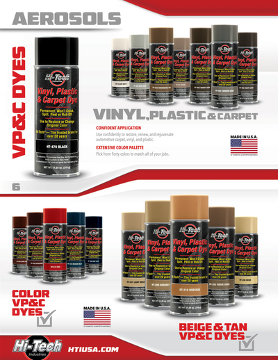 Hi Tech Car Vinyl, Plastic, and Carpet Dye - Northland's Dealer Supply Store 