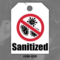 Sanitized Mirror Hang Tag-Germ